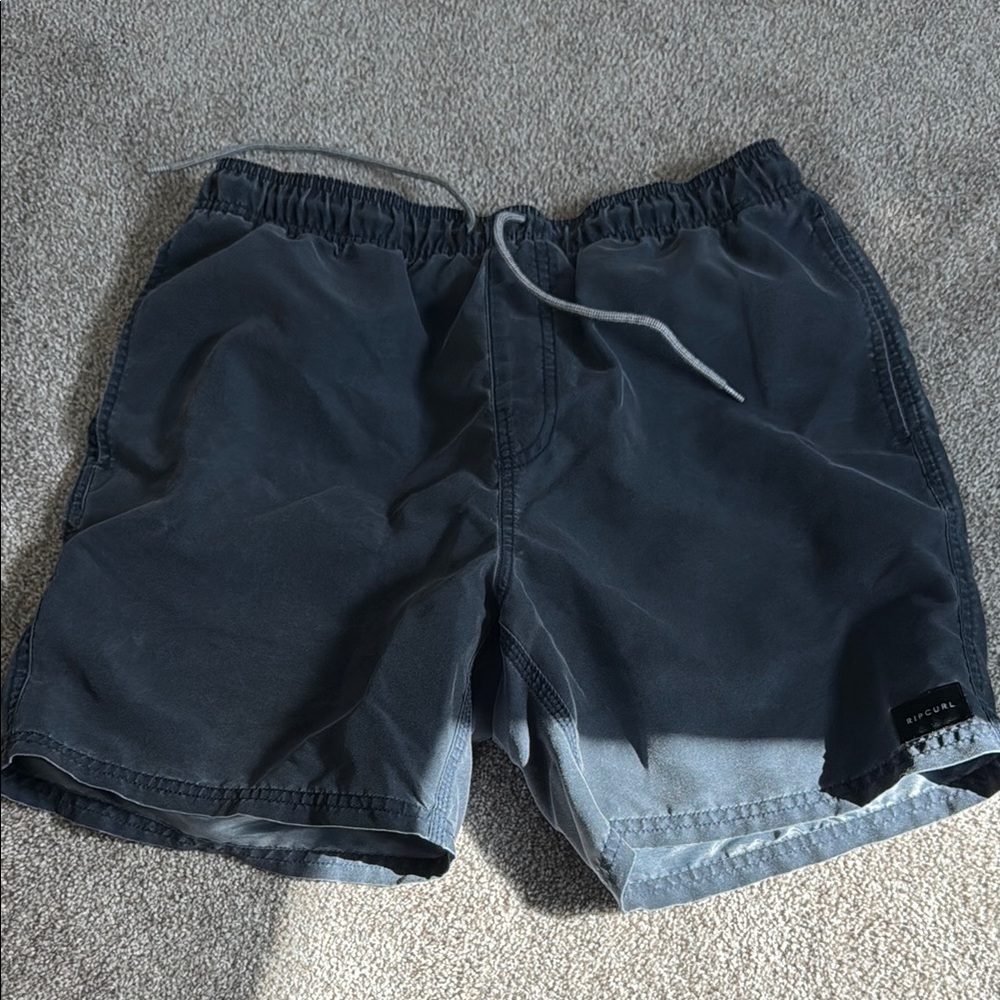 Men's Blue/Gray Drawstring Shorts